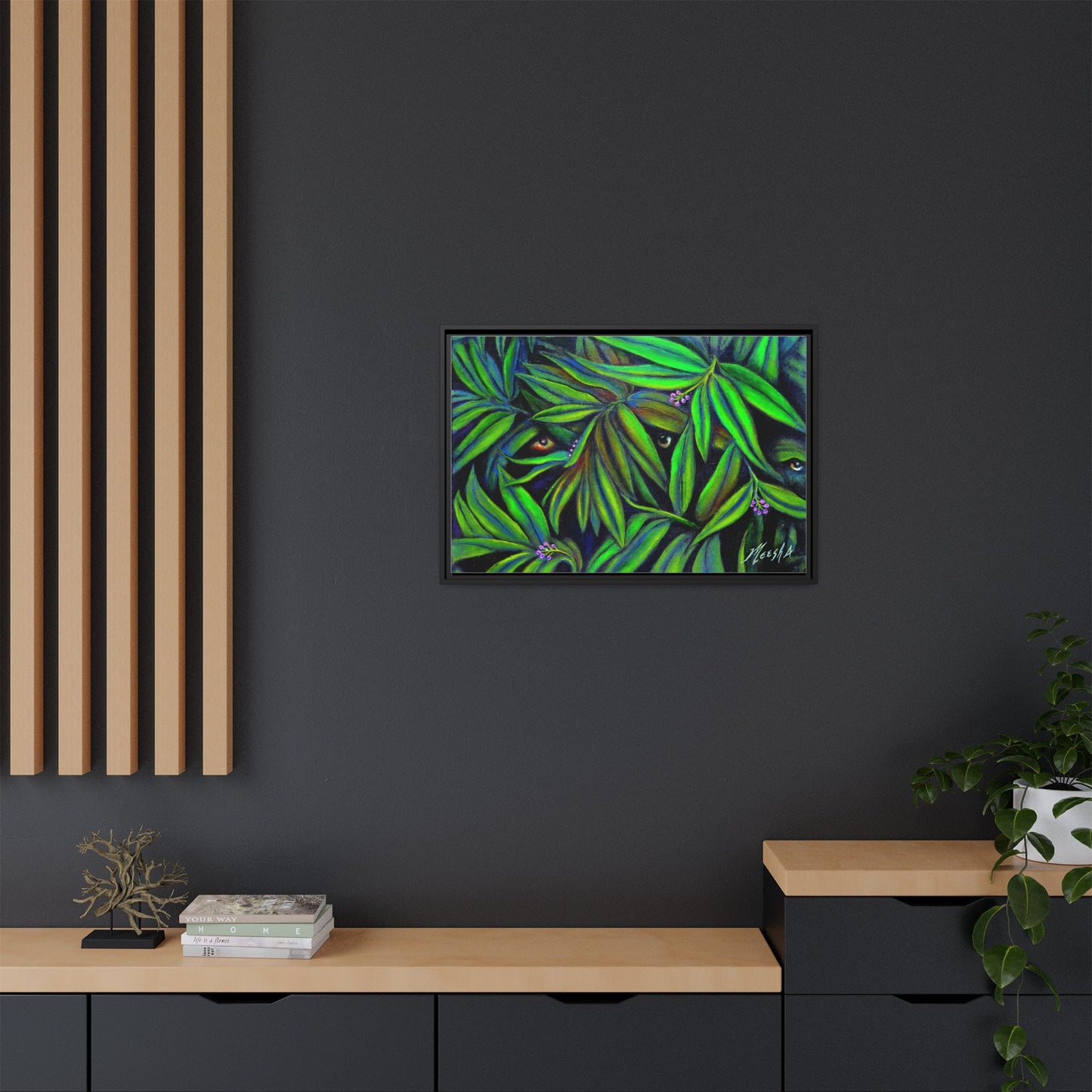 Jeepers Peepers Framed Canvas Print