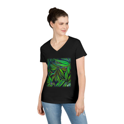 Jeepers Peepers Ladies' V-Neck T-Shirt