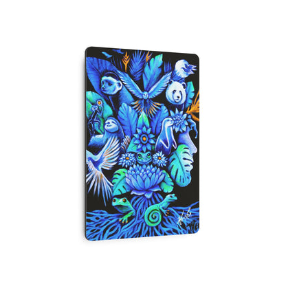 Out of the blue Metal Art Sign