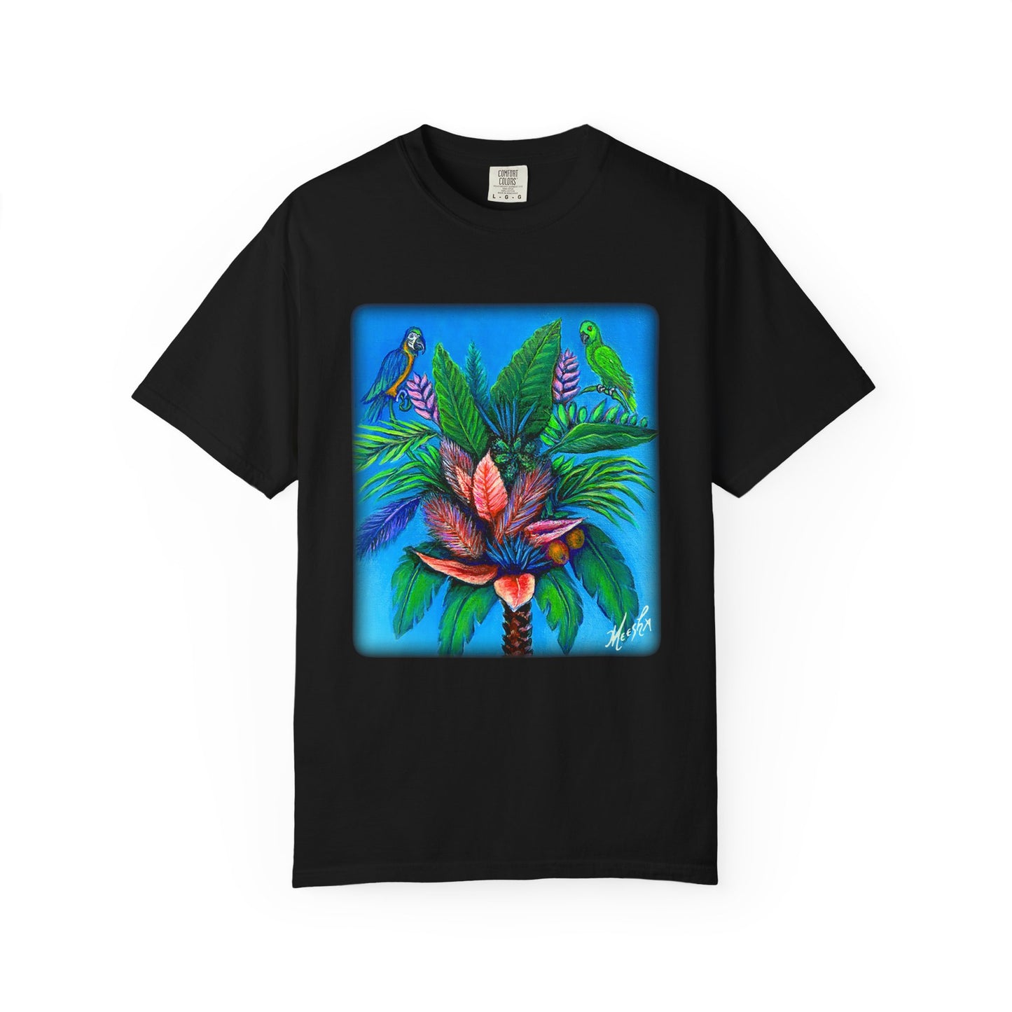 Palm Tree of Life Unisex Garment-Dyed T-shirt