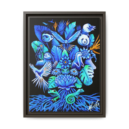 Out of The Blue Framed Canvas Print