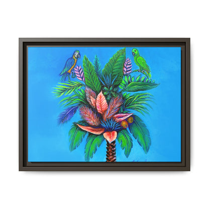Palm Tree of Life Framed Canvas Print