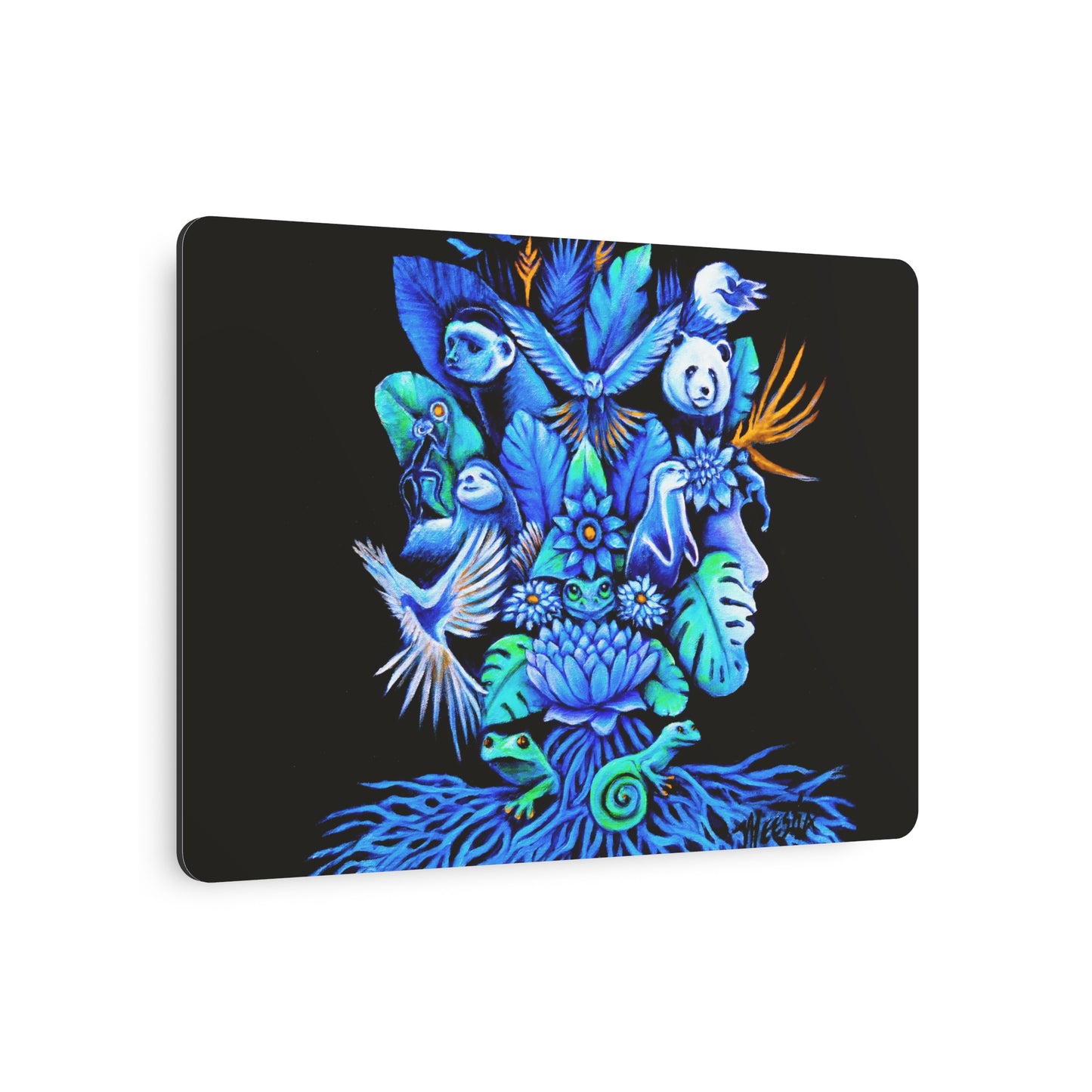 Out of the blue Metal Art Sign