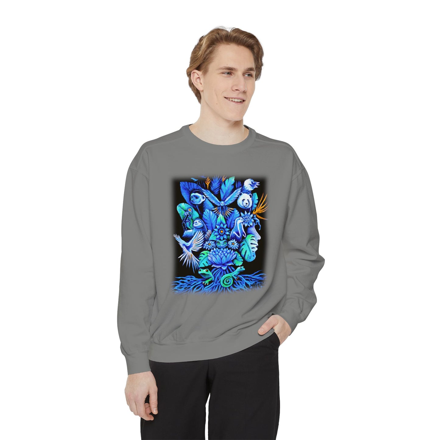 Out of the blue Unisex Garment-Dyed Sweatshirt