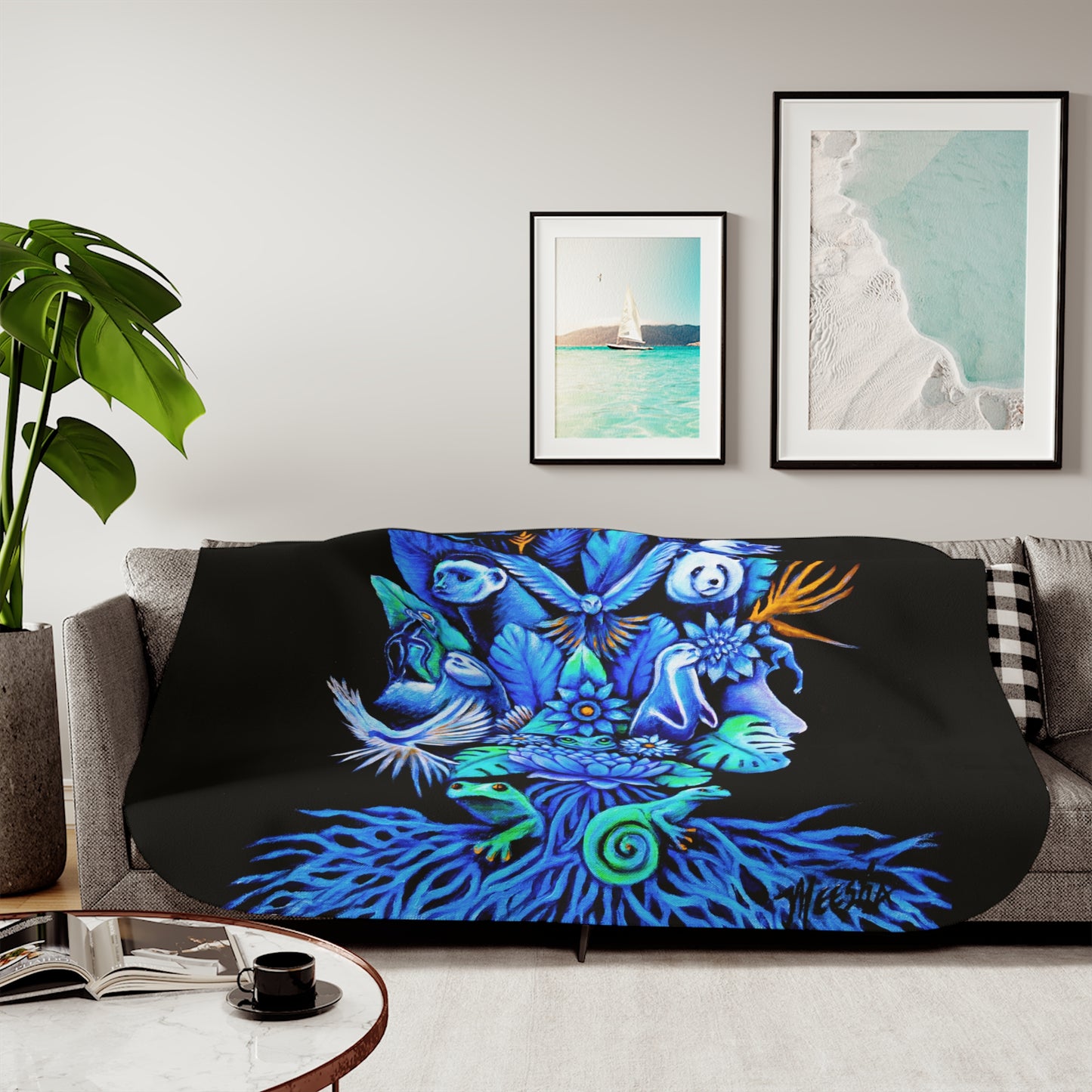 Colorful and Cozy Favorite Out of The Blue Sherpa Blanket