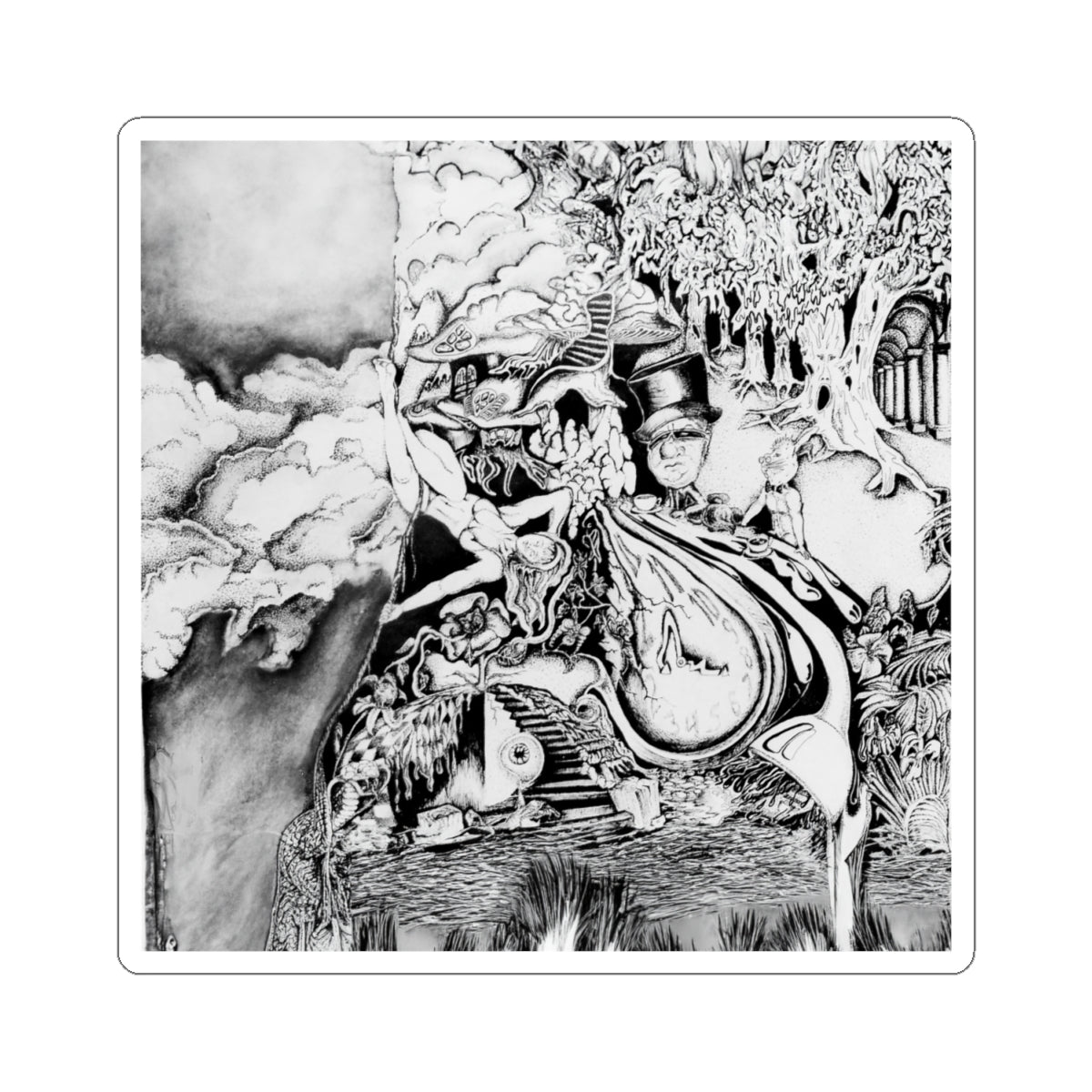 Alice In Wonderland Kiss-Cut Stickers
