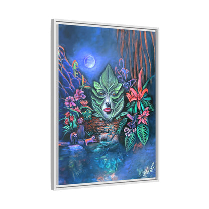 Moonlight Mischief Framed Canvas Print