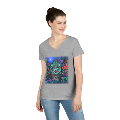 Moonlight Mischief Ladies' V-Neck T-Shirt