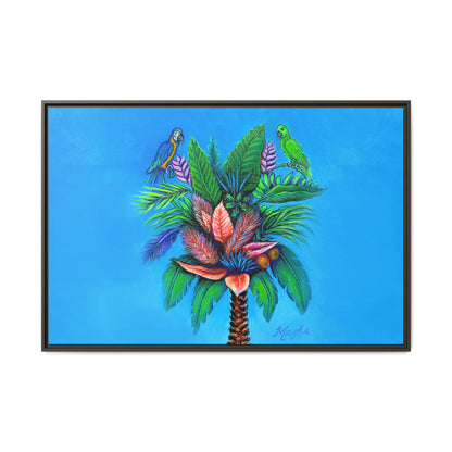 Palm Tree of Life Framed Canvas Print