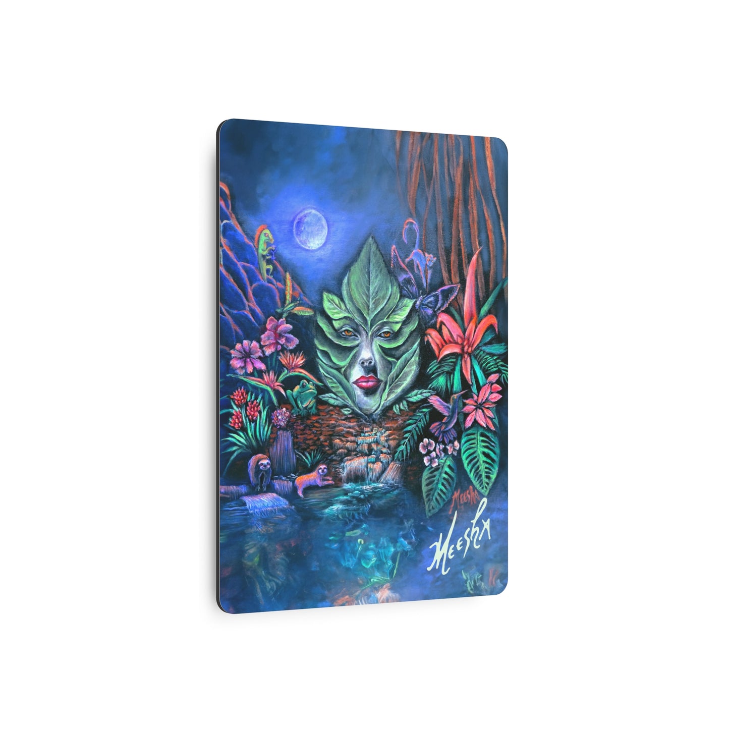 Moonlight Mischief Metal Art Sign