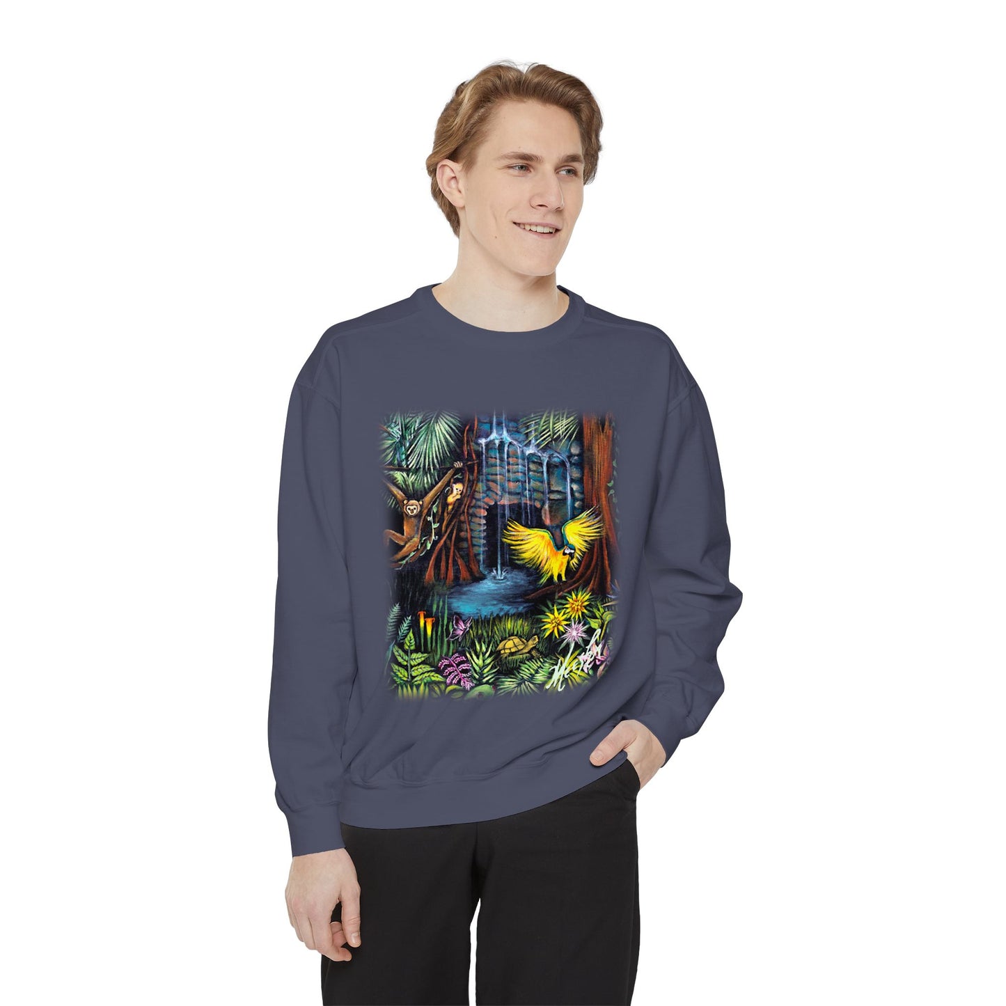 Amazonia Unisex Garment-Dyed Sweatshirt