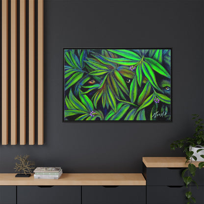 Jeepers Peepers Framed Canvas Print