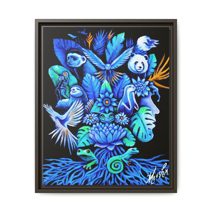 Out of The Blue Framed Canvas Print