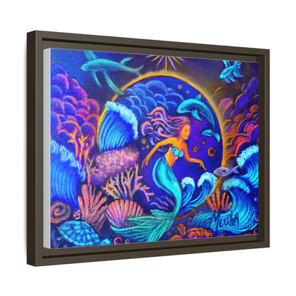 Celestrial Extraterrestrial Framed Canvas Print