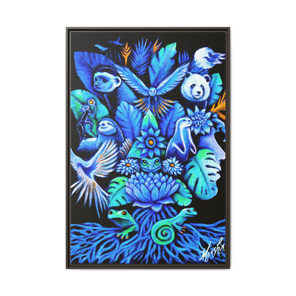 Out of The Blue Framed Canvas Print