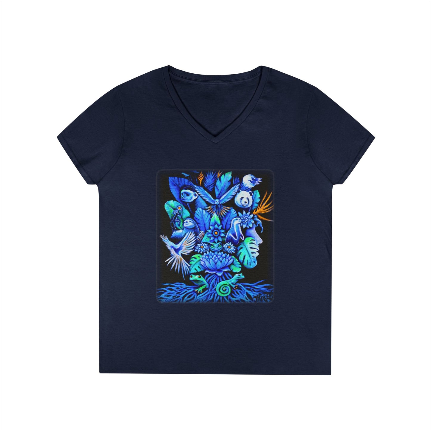 Out of the blue Ladies' V-Neck T-Shirt