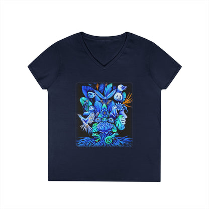 Out of the blue Ladies' V-Neck T-Shirt