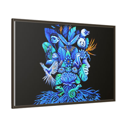 Out of The Blue Framed Canvas Print