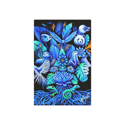 Out of the blue Metal Art Sign