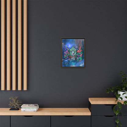 Moonlight Mischief Framed Canvas Print