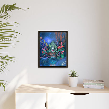 Moonlight Mischief Framed Canvas Print