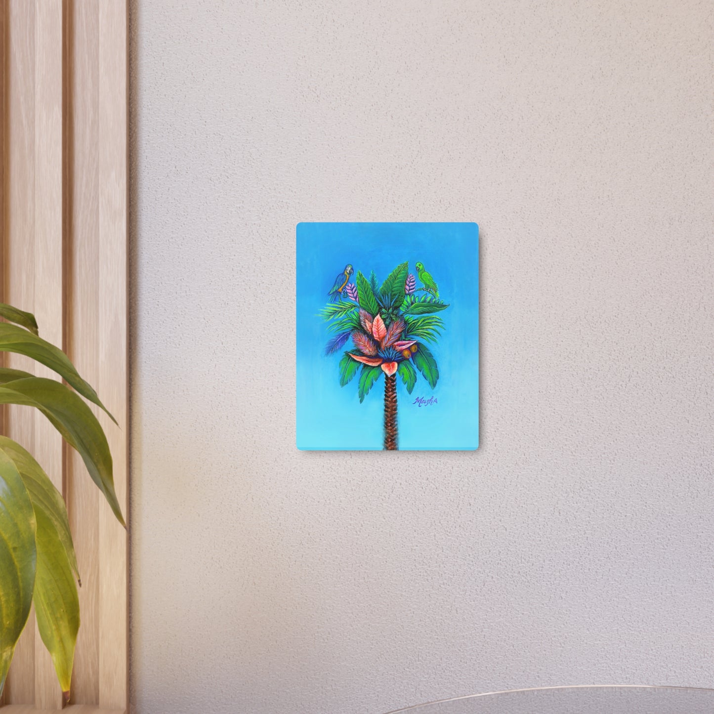 Palm Tree of Life Metal Art Sign