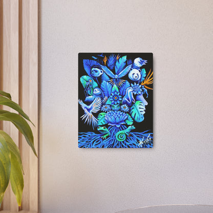 Out of the blue Metal Art Sign