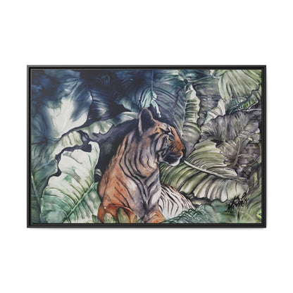 Watchful Warrior Framed Canvas Print