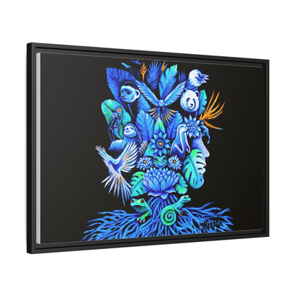 Out of The Blue Framed Canvas Print