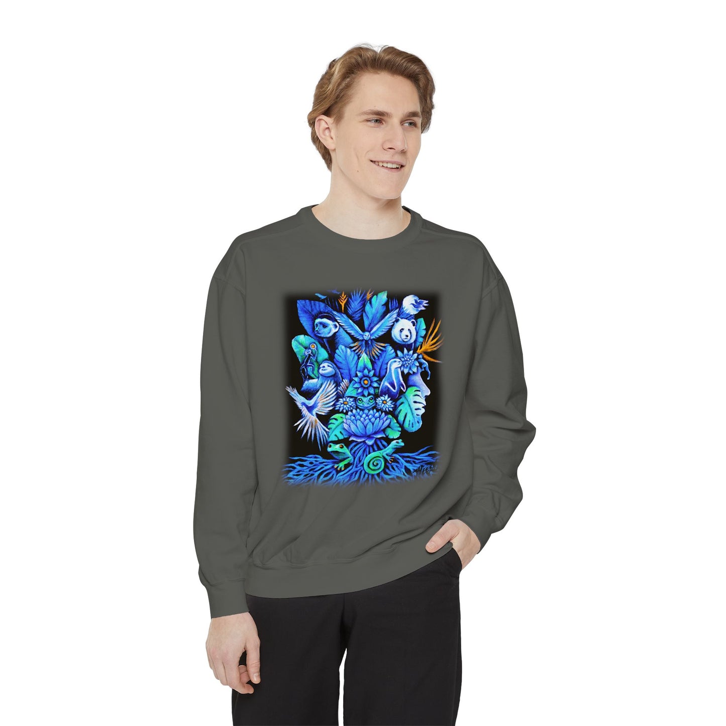 Out of the blue Unisex Garment-Dyed Sweatshirt