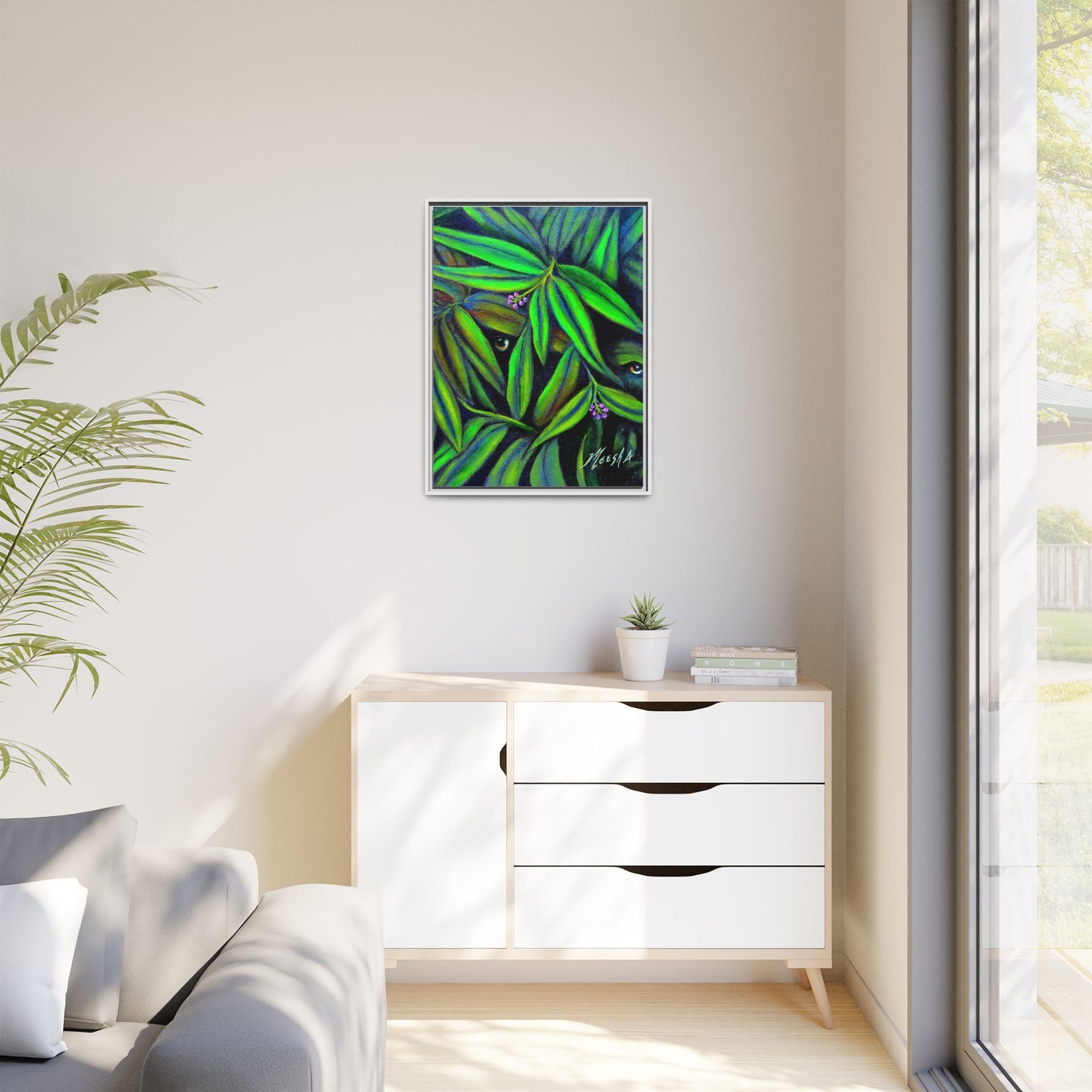 Jeepers Peepers Framed Canvas Print