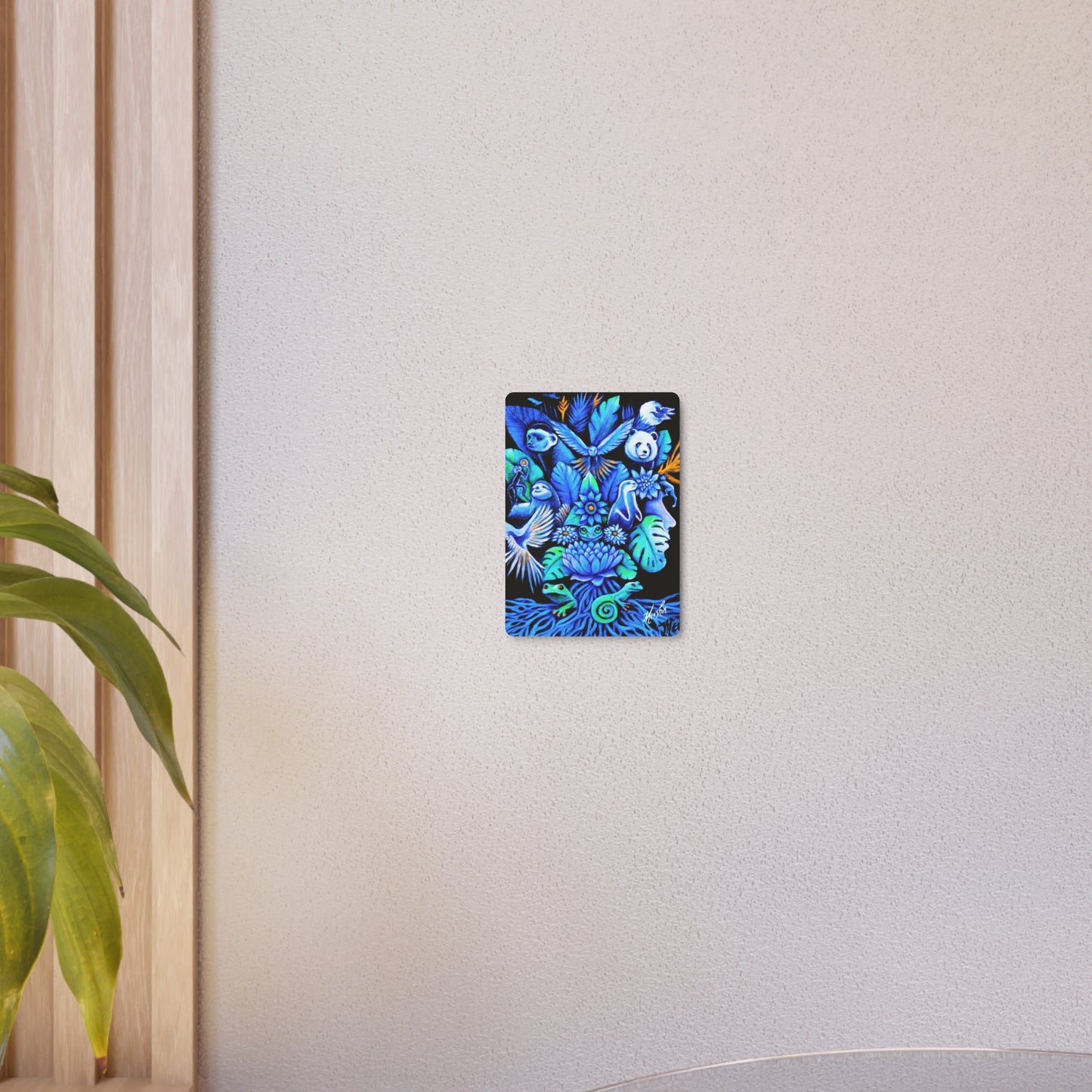 Out of the blue Metal Art Sign