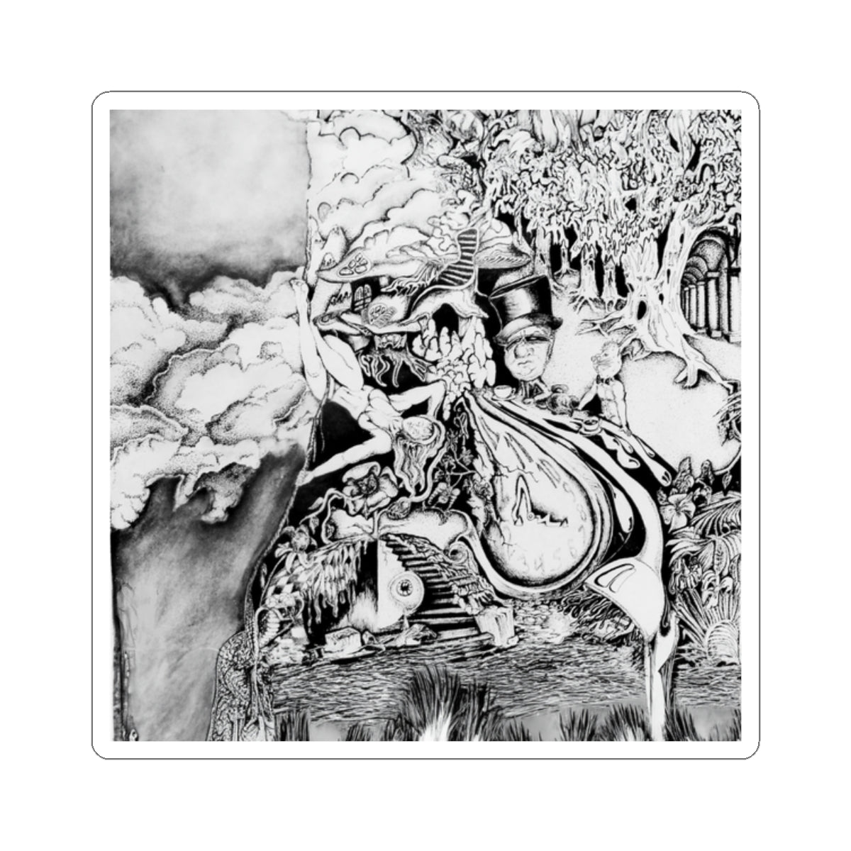 Alice In Wonderland Kiss-Cut Stickers