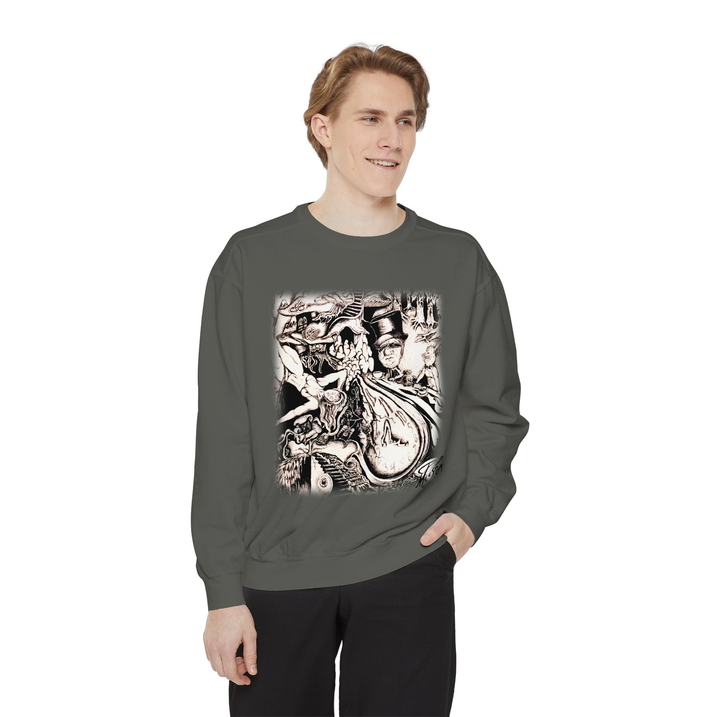 Alice In Wonderland Unisex Garment-Dyed Sweatshirt