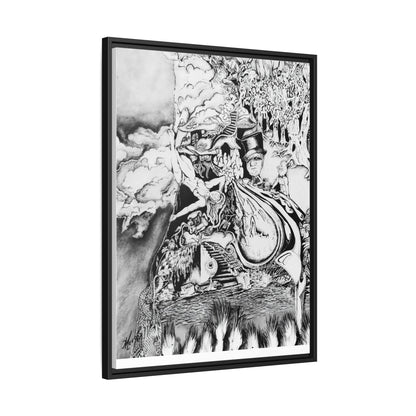 Alice In Blunderland Framed Canvas Print