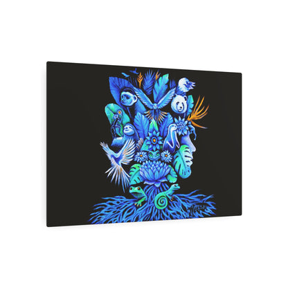 Out of the blue Metal Art Sign