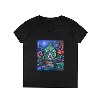 Moonlight Mischief Ladies' V-Neck T-Shirt