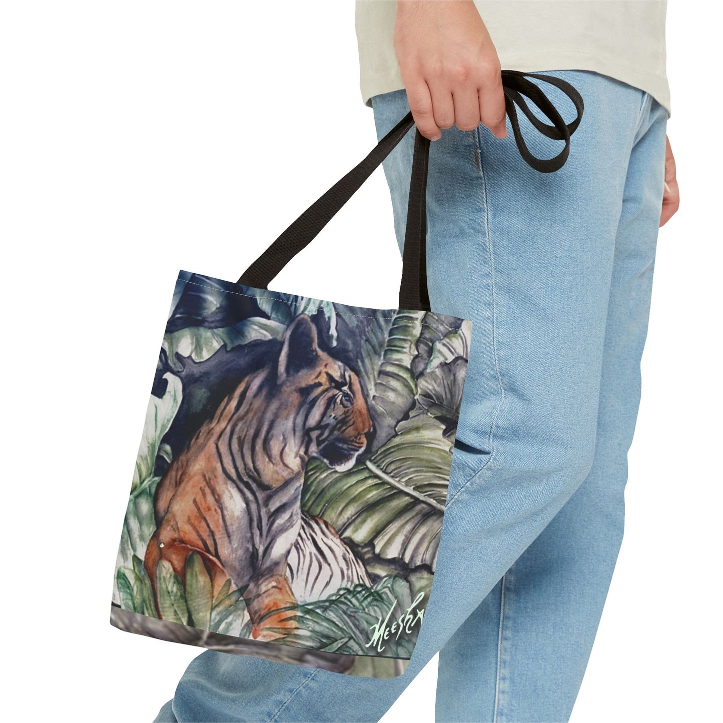 Watchful Warrior Tiger Tote Bag