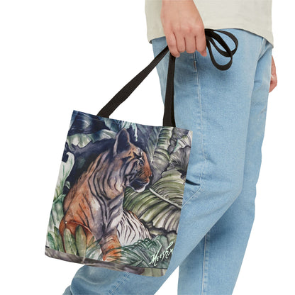 Watchful Warrior Tiger Tote Bag