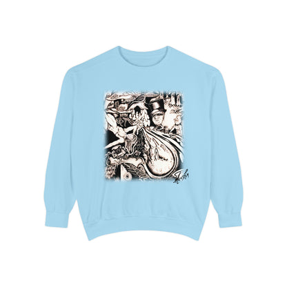Alice In Wonderland Unisex Garment-Dyed Sweatshirt