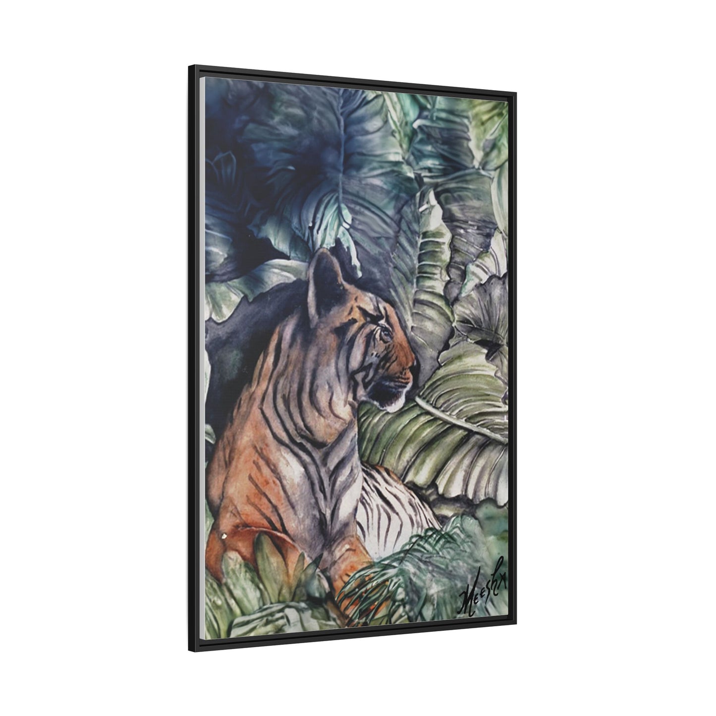 Watchful Warrior Framed Canvas Print