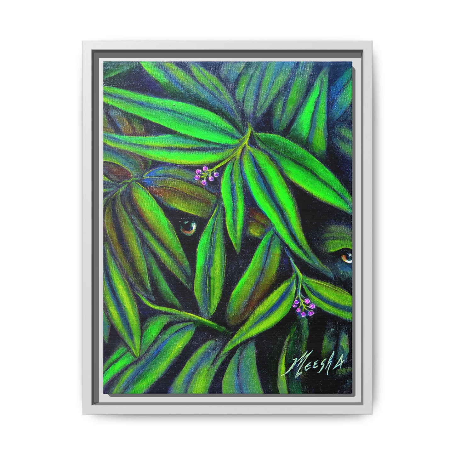 Jeepers Peepers Framed Canvas Print