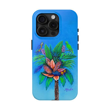 PalmTree of Life Tough Phone Case for Nature Lovers and Parrot heads