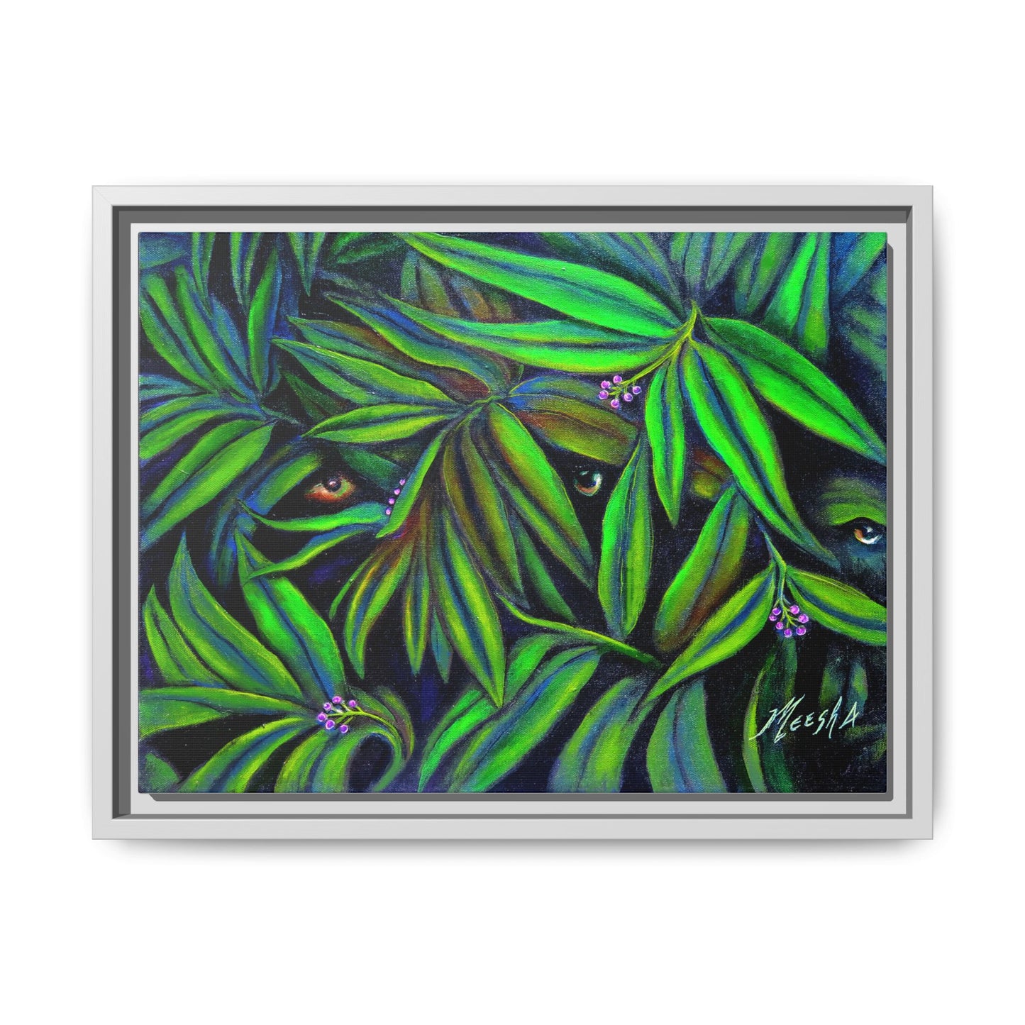 Jeepers Peepers Framed Canvas Print