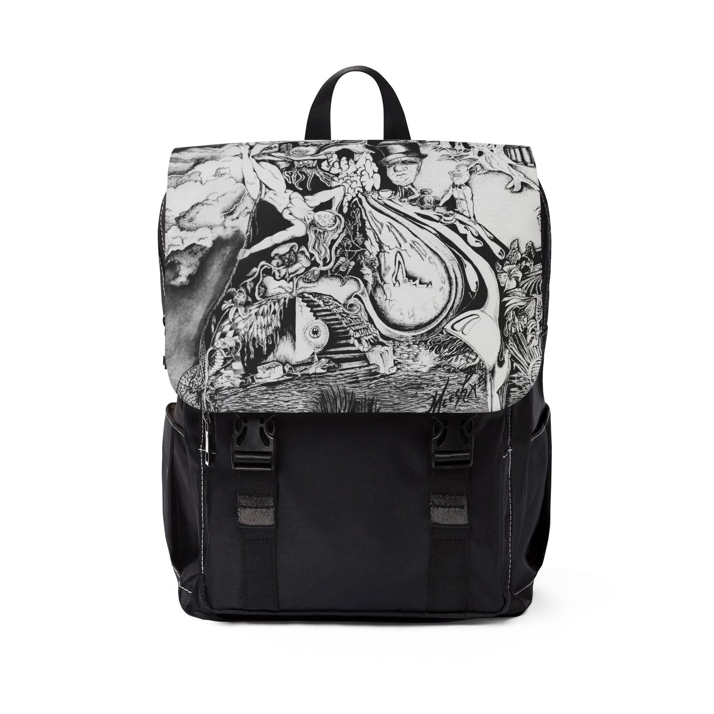 Alice In Blunderland Unisex Casual Shoulder Backpack