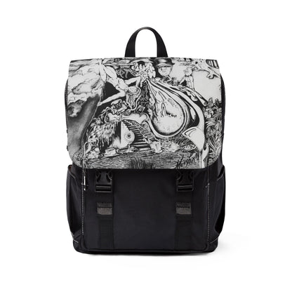 Alice In Blunderland Unisex Casual Shoulder Backpack