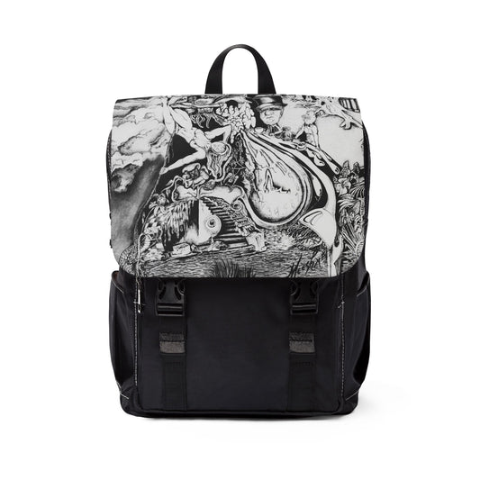 Alice In Blunderland Unisex Casual Shoulder Backpack