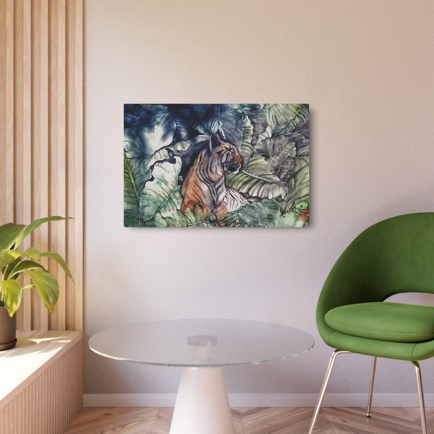 Watchful Warrior Metal Art Sign
