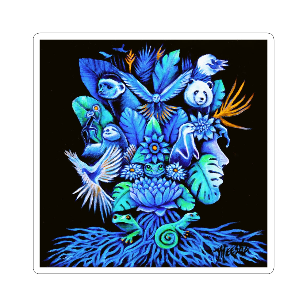 Out of the blue Kiss-Cut Stickers