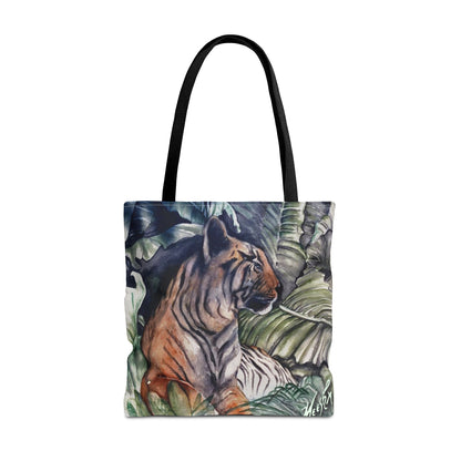 Watchful Warrior Tiger Tote Bag